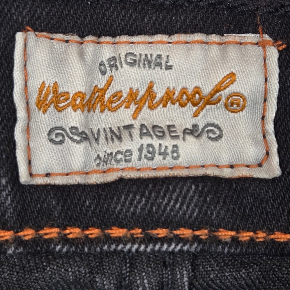 Weatherproof Vintage Jeans Mens 30x32 Black Slim Straight Faded Denim - Picture 11 of 16
